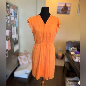 Bright Orange Ruffled Sundress